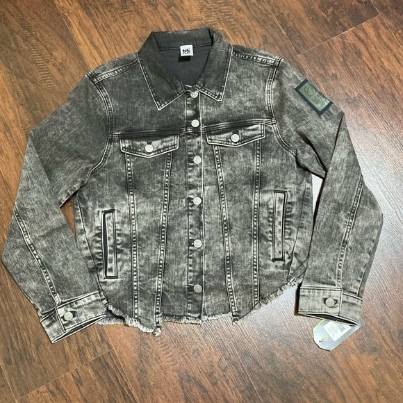 ZUMBA grey denim jacket Medium “Babe” “superstar” “warrior” “dreamer” NWT - Picture 3 of 12